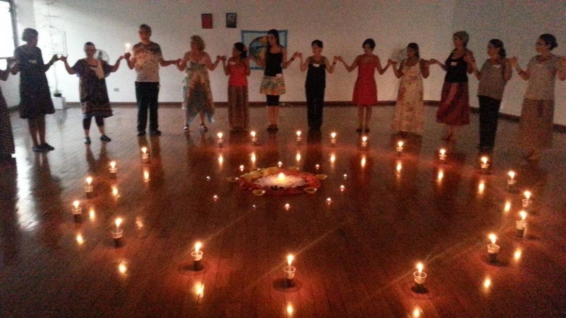 Candlelight dance in Sao Paulo, Brazil.